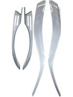 Накладка на фары серебристые Кобальт