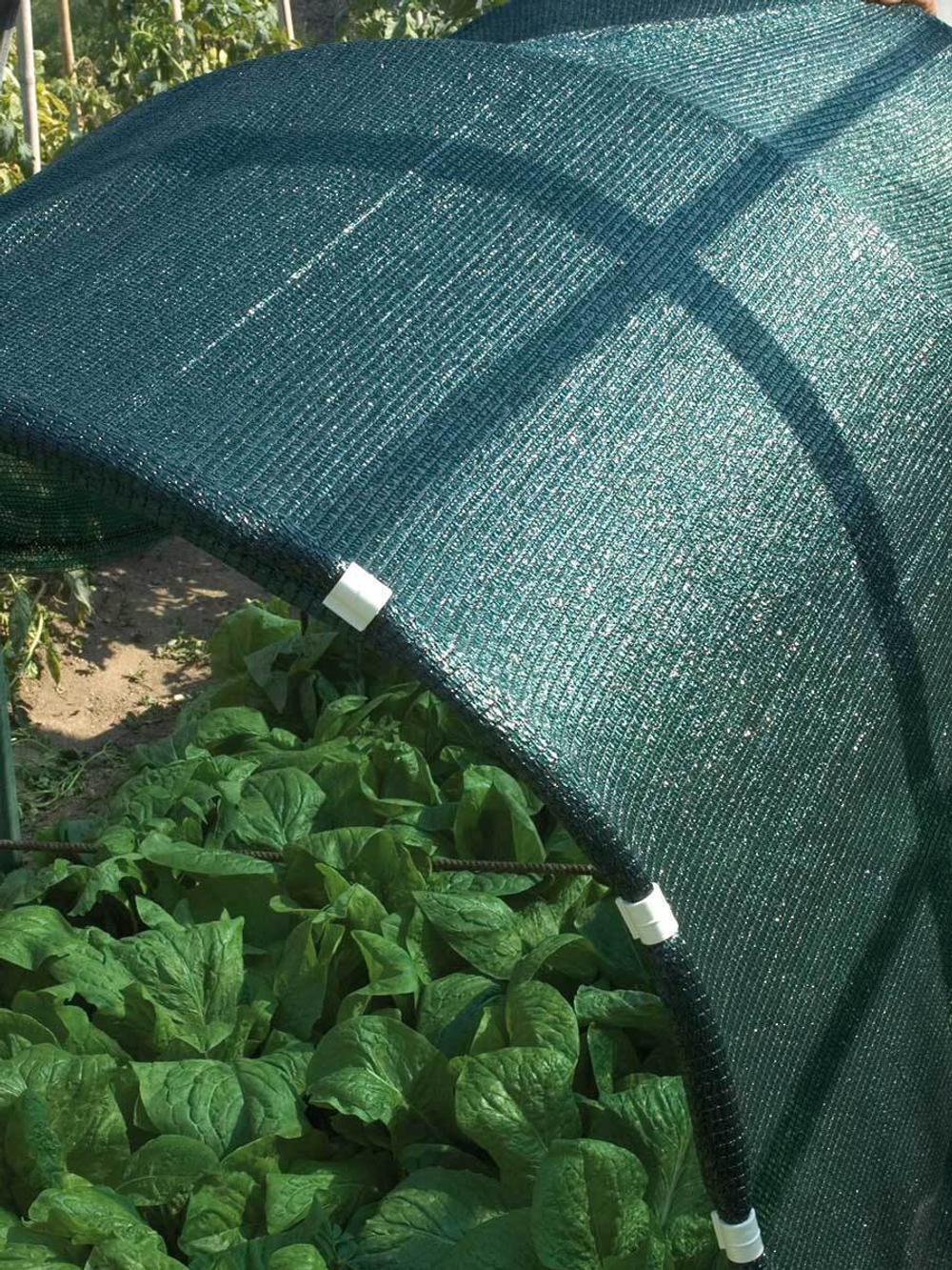 Сетка для затенения  80 грамм  PRIVAL  для теплиц, навесов, заборов, размер 4 х 6 м, затенение 80%, крепеж в комплекте.