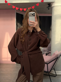 Блуза Homie шоколадный