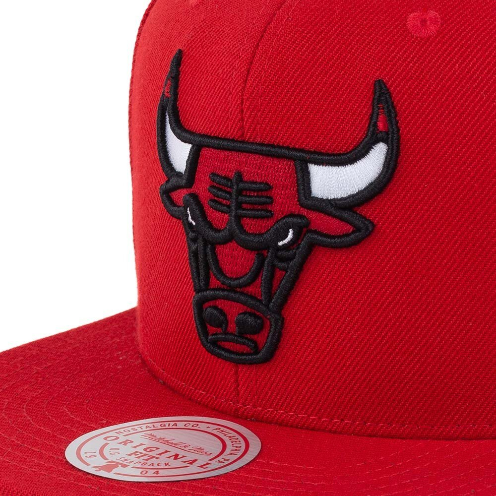 Баскетбольная кепка Mitchell&Ness NBA Team Ground 2.0 Snapback Chicago Bulls Cap Red