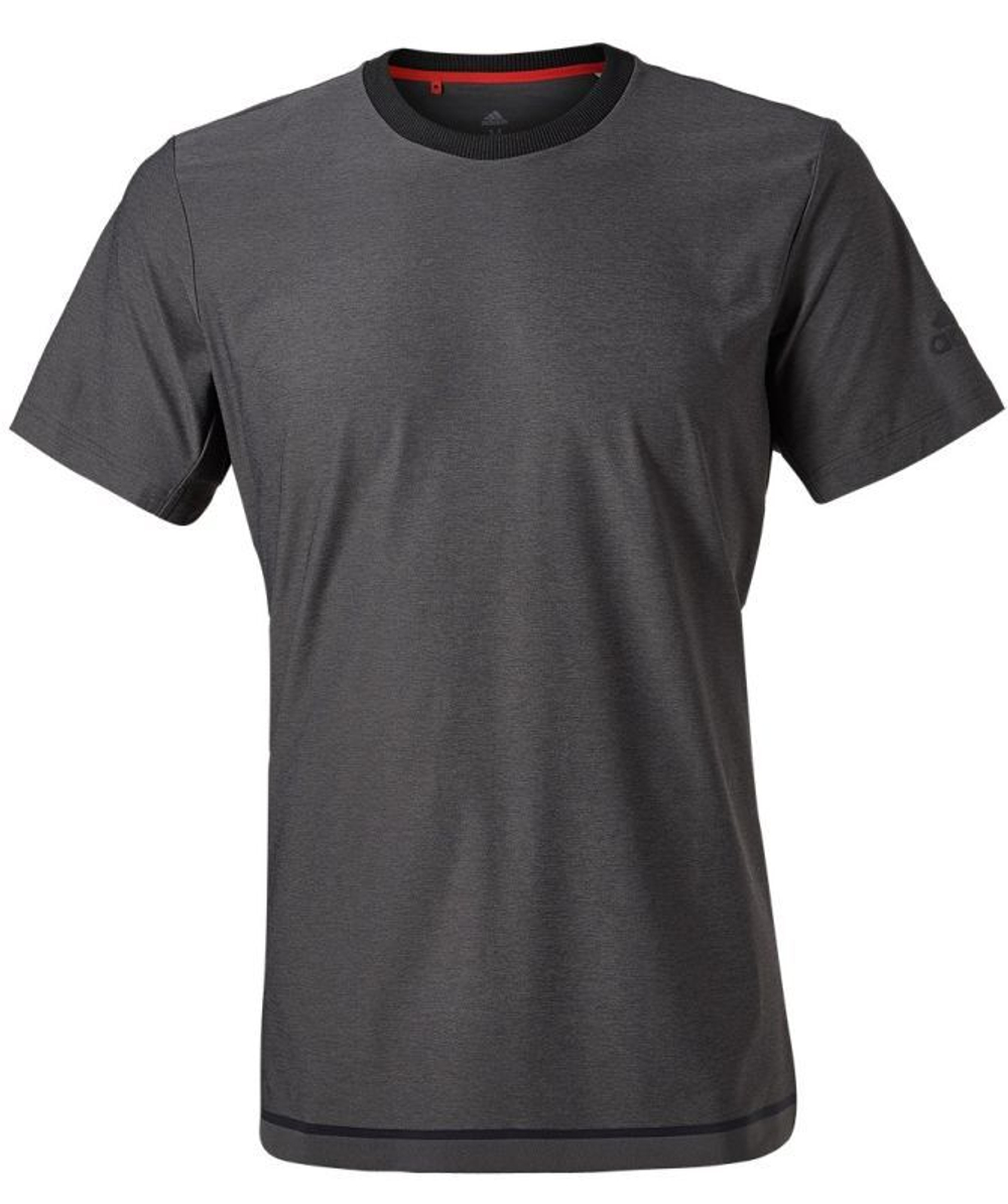 Футболка мужская теннисная Adidas Barricade Tee - black/black heather