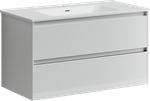 Тумба с раковиной Sancos Cento, 89 см., эмаль белый, CN90W