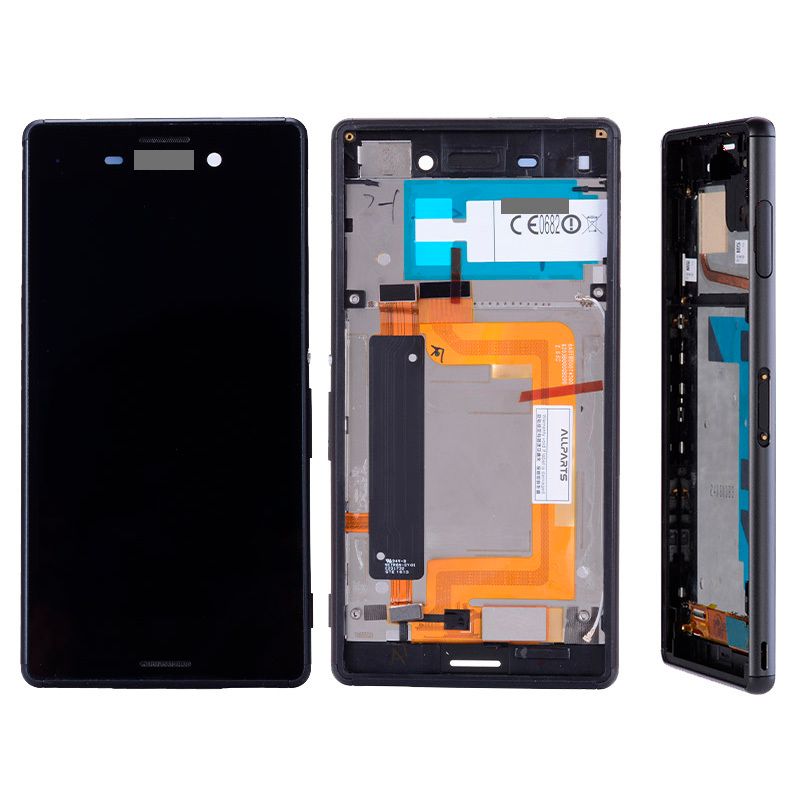 Дисплей для Sony Z3 в сборе с тачскрином на рамке (Black) (Version:1 SIM)