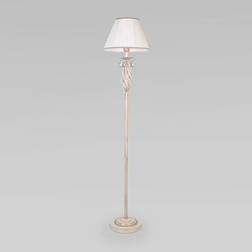 10073/1 / напольный светильник /   белый с золотом/прозрачный хрусталь Strotskis