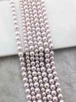 Жемчуг Майорка лилово-розовая