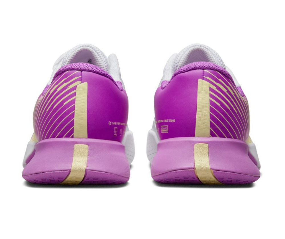 Женские Кроссовки теннисные Nike Zoom Vapor Pro 2 HC - white/citron tint/fuchsia dream/earth