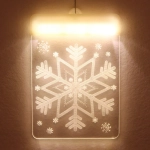 Гирлянда для дома БАХРОМА ш2,0м* в90/70см 36 ламп LED «3D Новый год»,8 реж., с пультом Д/У, IP-20, Теплый белый (USB)