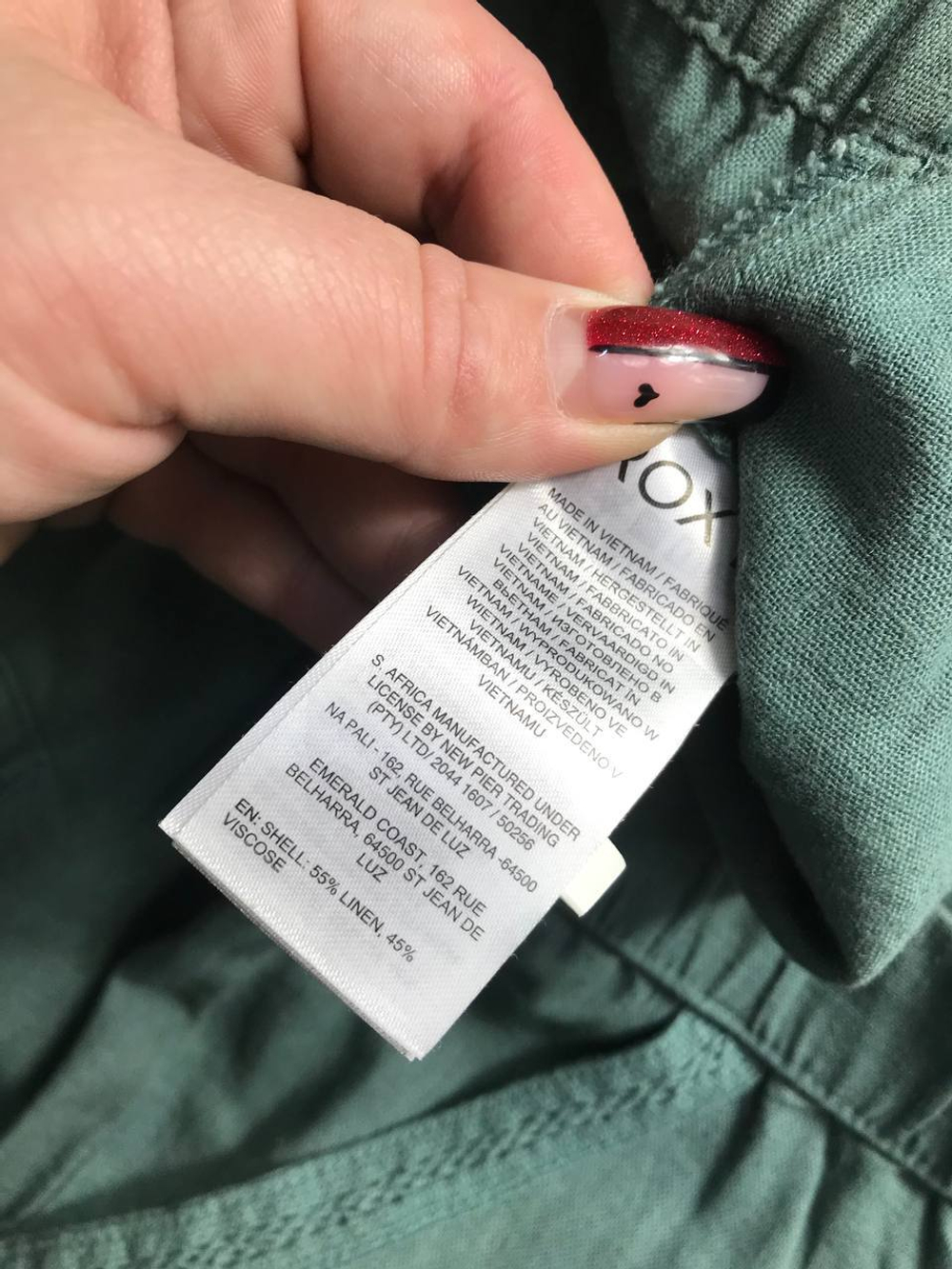 Брюки Roxy льняные свободного кроя, маркировка S, визуально 44 размер