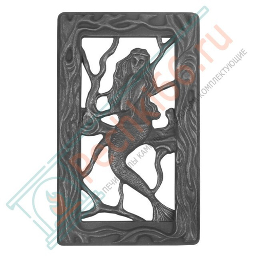 Решетка чугунная вентиляционная РВ-1А "Русалка" крашеная верхняя (Рубцовск-Литком) в Кирове