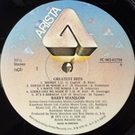 Barry Manilow ‎– Greatest Hits (Швеция 1978г.) Т