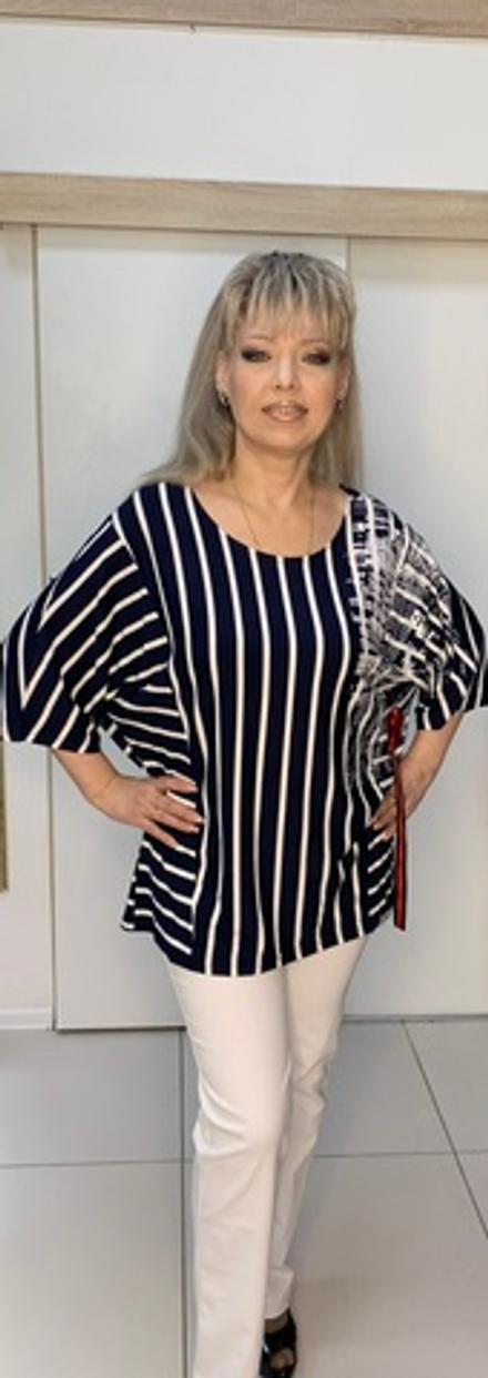 Туника с оригинальным принтом