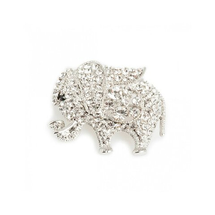 Брошь Shadore Слон FAN-06545.1 S/BW