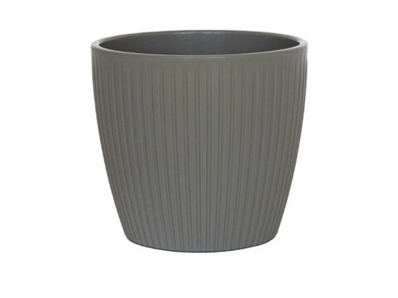 Горшок Эви VipSet 1,5л Серый с дренажной системой Сантино