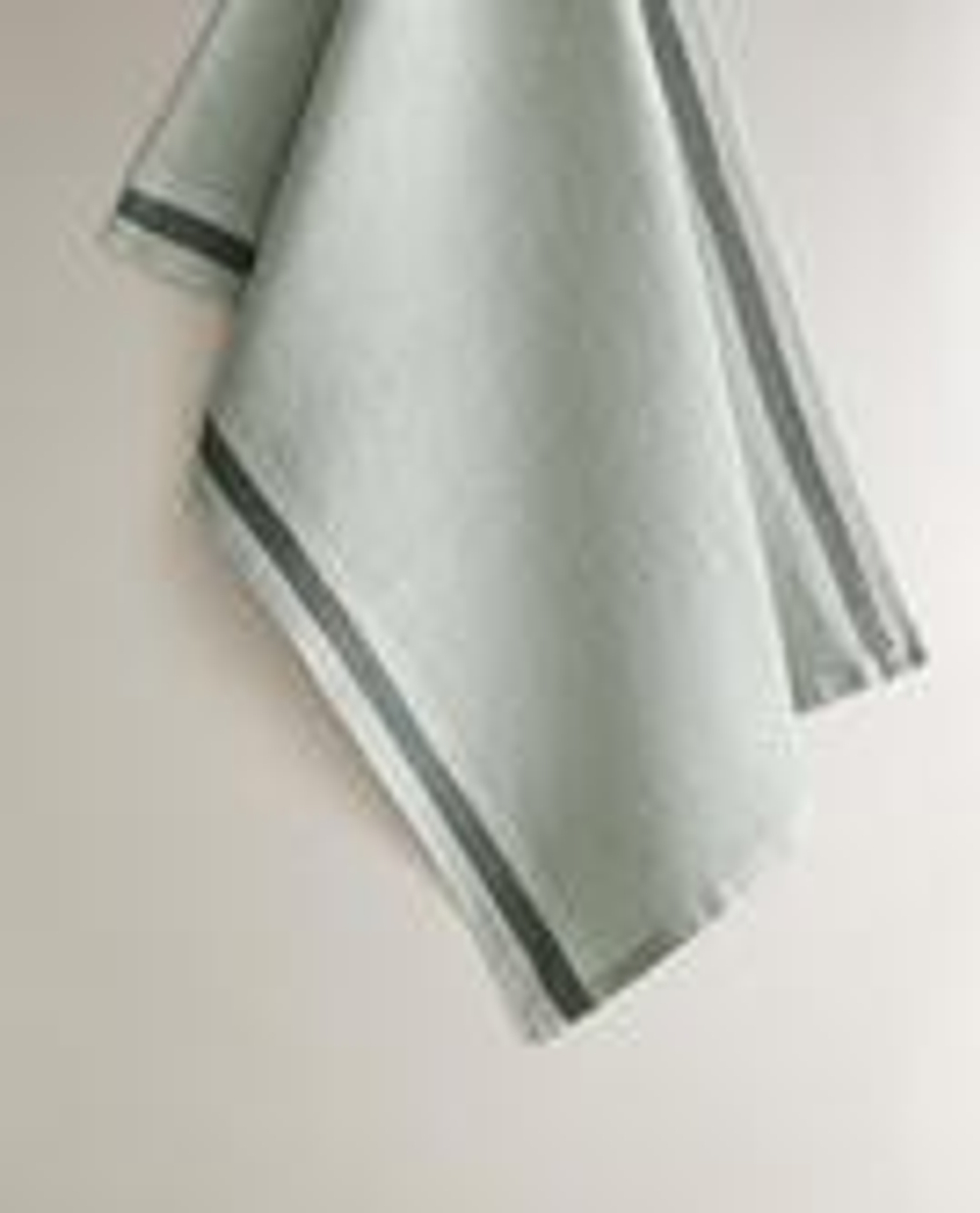 ZARA HOME КУХОННОЕ ПОЛОТЕНЦЕ ВАФЕЛЬНОЕ С ПОЛОСОЙ, СИНИЙ
