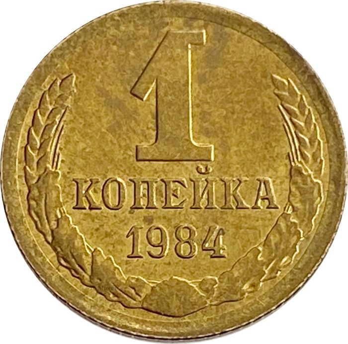 1 копейка 1984 Штемпельный блеск