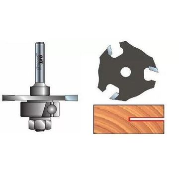 Фреза пазовая трехлучевая с подшипником (50.8х1.98 мм; хвостовик 6 мм) FREUD PRO 63-10406