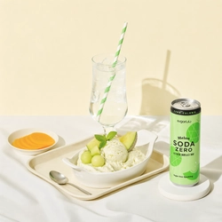 Напиток газированный без сахара Soda Zero со вкусом дыни