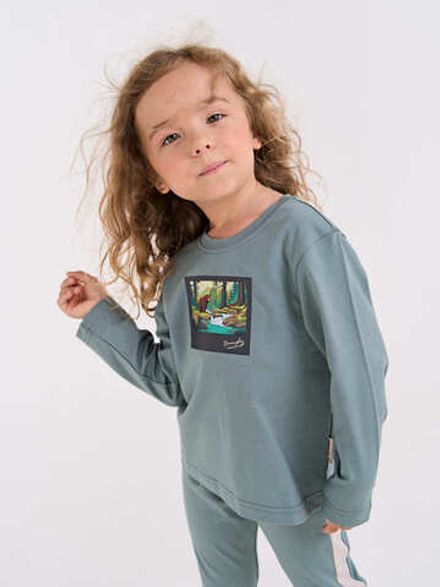 Лонгслив "Полынь" с принтом