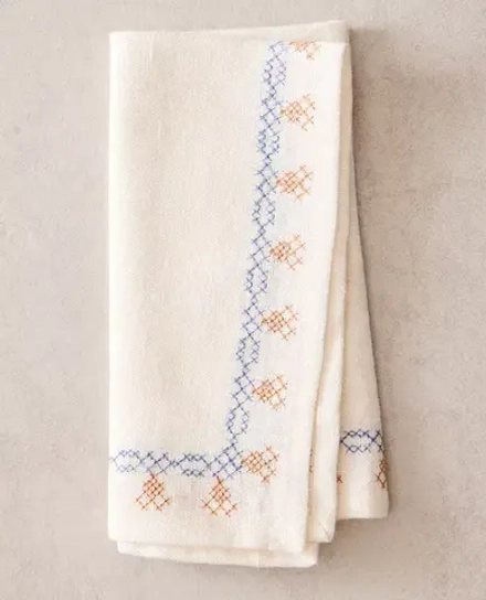 ZARA HOME САЛФЕТКИ ИЗ ЛЬНА (НАБОР ИЗ 2 ШТ.), ЭКРЮ