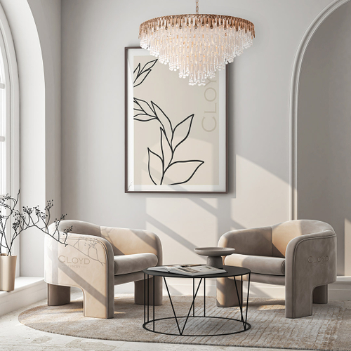 Люстра Cloyd CAPULETTI C22 / Ø95 см - золото (арт.11286)