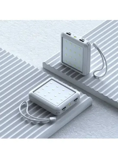 Внешний аккумулятор 484, 10000 мАч, кабели Type-C/Lightning/