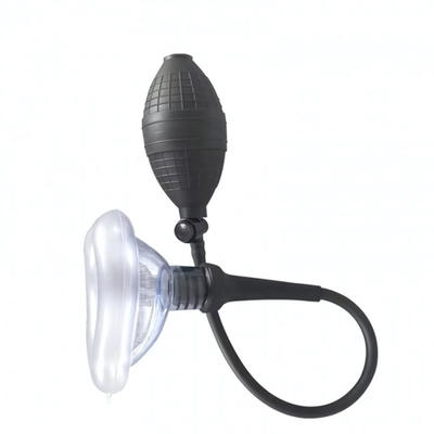 Вакуумный массажер вагинальный Lovetoy (Цвет: черный с прозрачным)