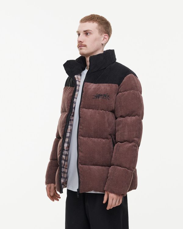 Пуховик AW24 Downjacket Velvet Combo Brown - фото 3