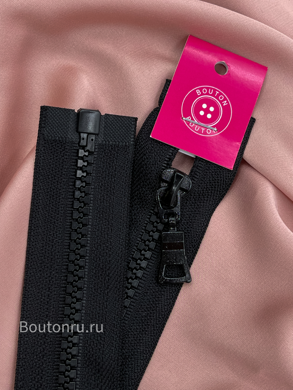 Молния тракторная черная