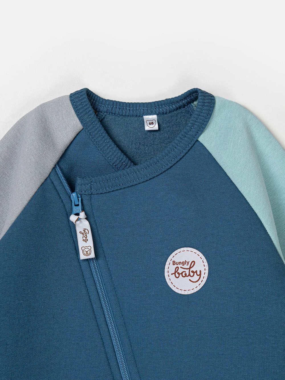 Комбинезон-косуха Колор блок "Деним" утепленный 0+