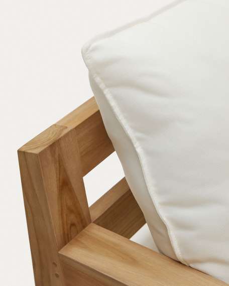 Трехместный уличный диван Forcanera из массива тика, 218 см