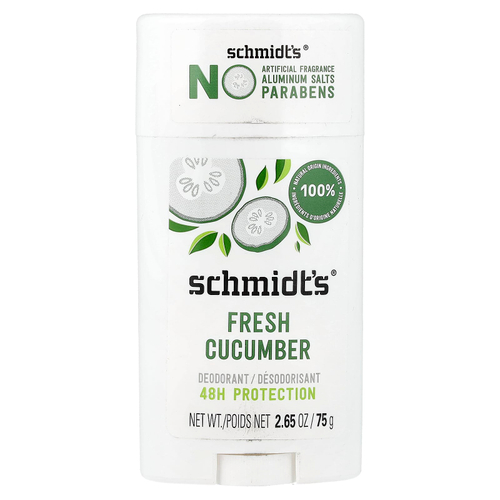 Schmidt's, дезодорант, свежий огурец, 75 г (2,65 унции)