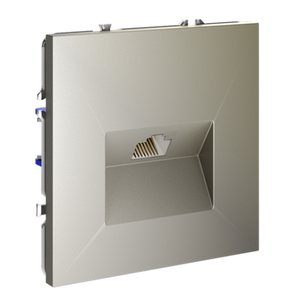 Розетка компьютерная встраиваемая VOLTUM S70 RJ45 кат.6, (шелк)