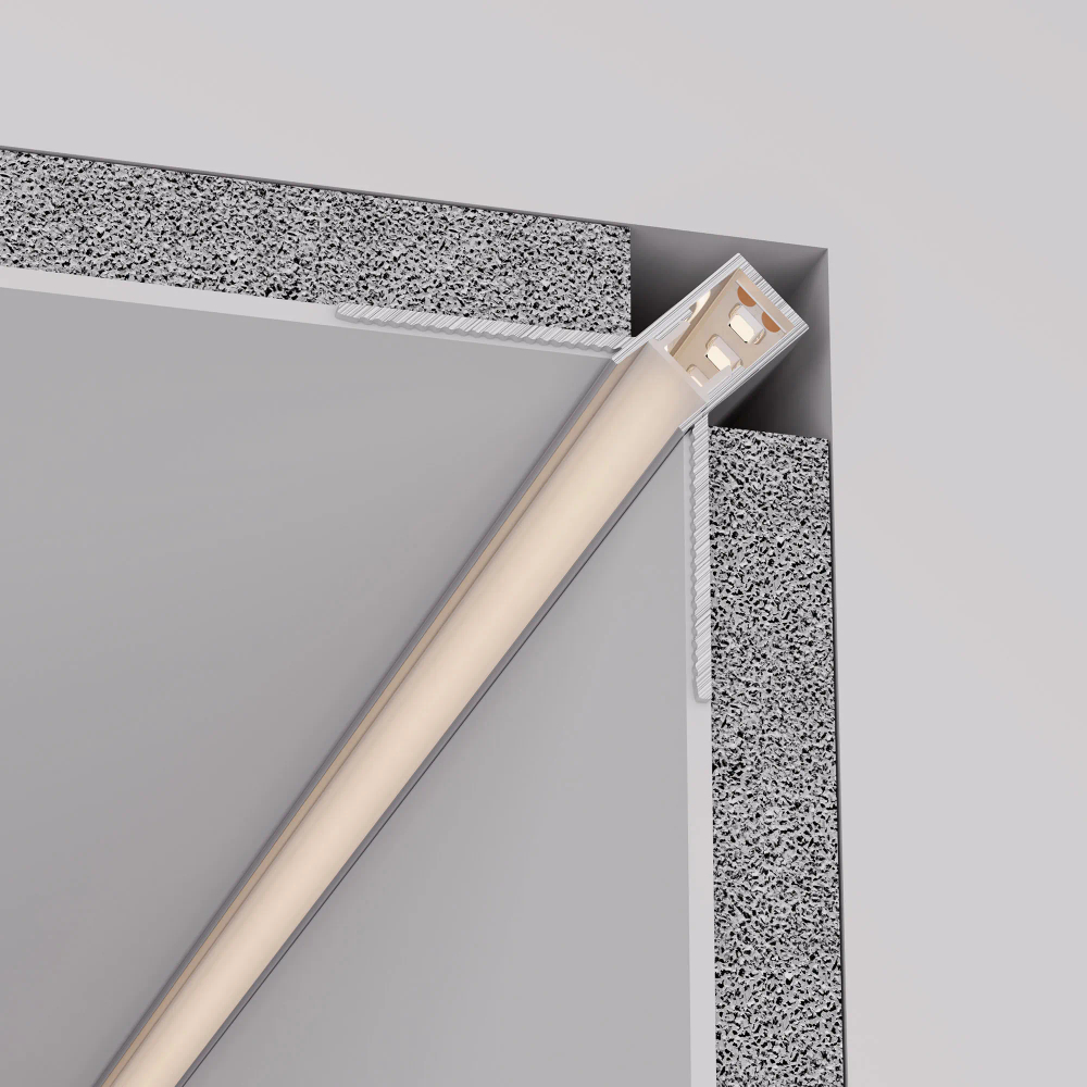 Профиль DECORE-S6-INT-COMFORT-2000 ANOD внутренний (Arlight, Алюминий) 043161