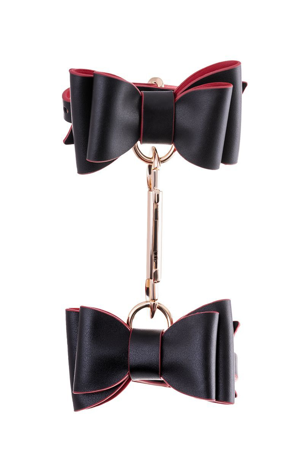 Черно-красный бондажный набор Bow-tie