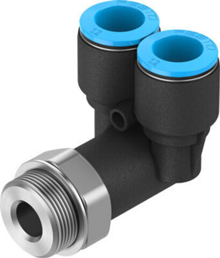 QSYL-G1/2-12 Y-образное соединение с цанговым зажимом и резьбой