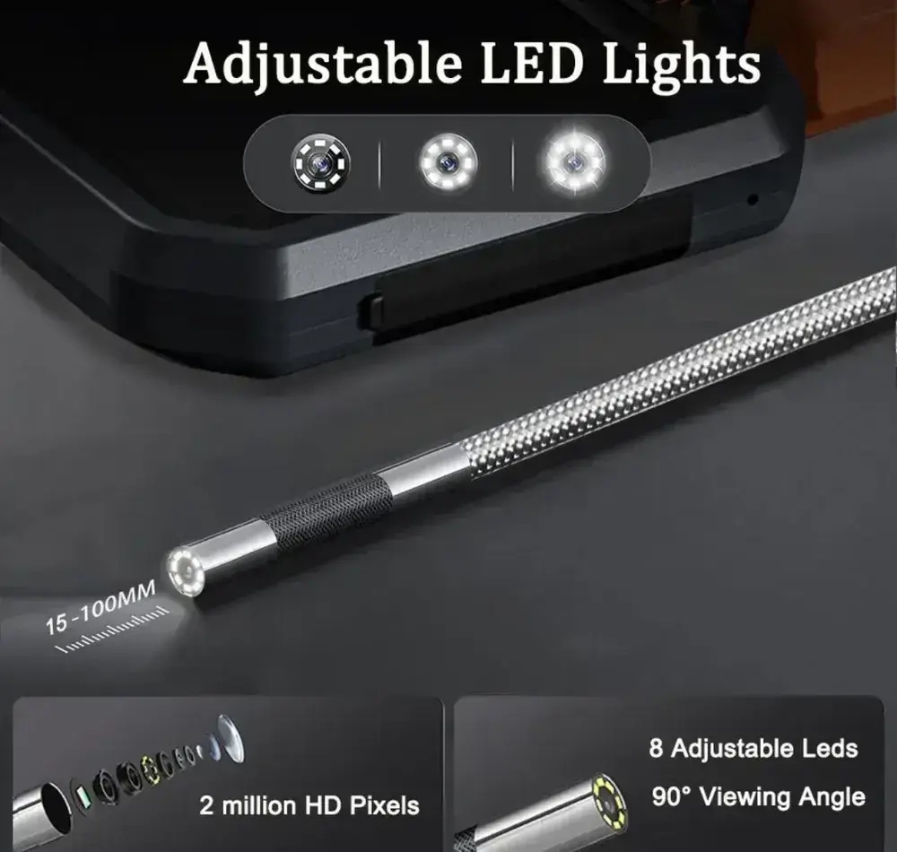 Эндоскоп/180 градусов/5.5 мм+ ЖК ДИСПЛЕЙ/ручной эндоскоп,Teslong