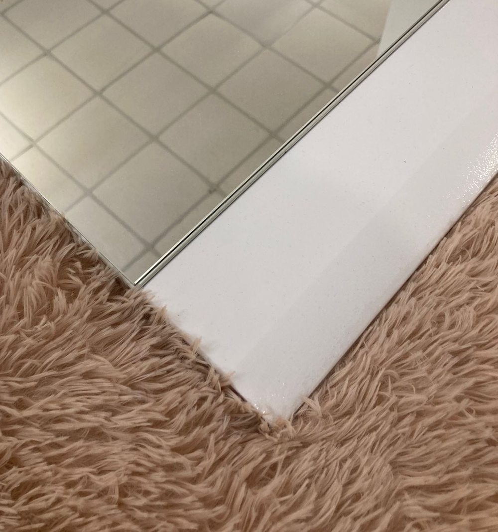 Зеркало к комоду Ультра белый/белый глянец