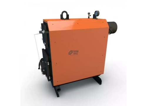 Твердотопливный котел КОД-30ГТ с горизонтальной дымовой трубой (Flames) 35 кВт