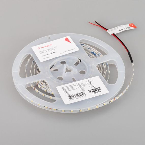 Светодиодная лента Arlight 5W/m 80LED/m 2835SMD холодный белый 5M RT-A80-5mm 24V Cool 8K 037799