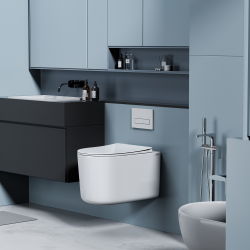 Унитаз ABBER Ultra AC1302 подвесной белый с ультратонким ободком