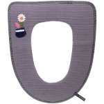 Чехол для сиденья унитаза «Кактус»серый