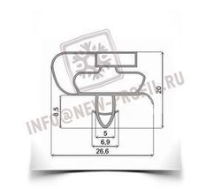 Уплотнитель для холодильника Атлант ХМ-6001-032 КШД-367/115 х.к 1044*556 мм(021)