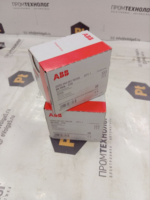 ABB 3P 10A C4,5kA 3 мод 2CDS243001R0104 новое