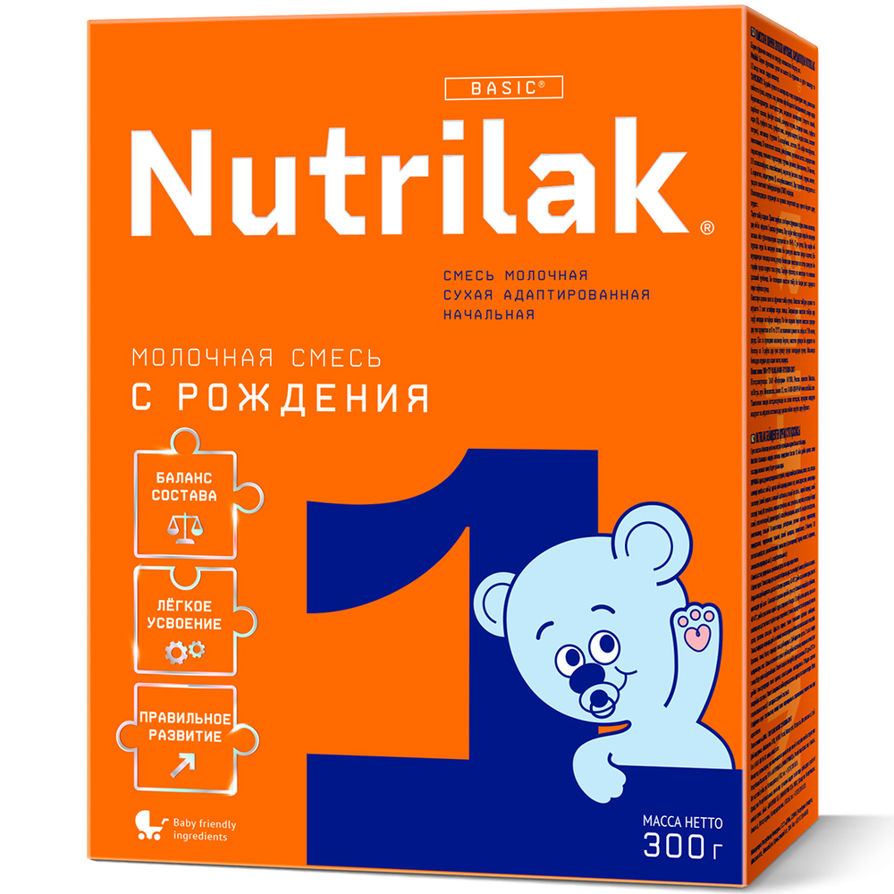 Смесь молочная Nutrilak 1 с 0 месяцев 300г