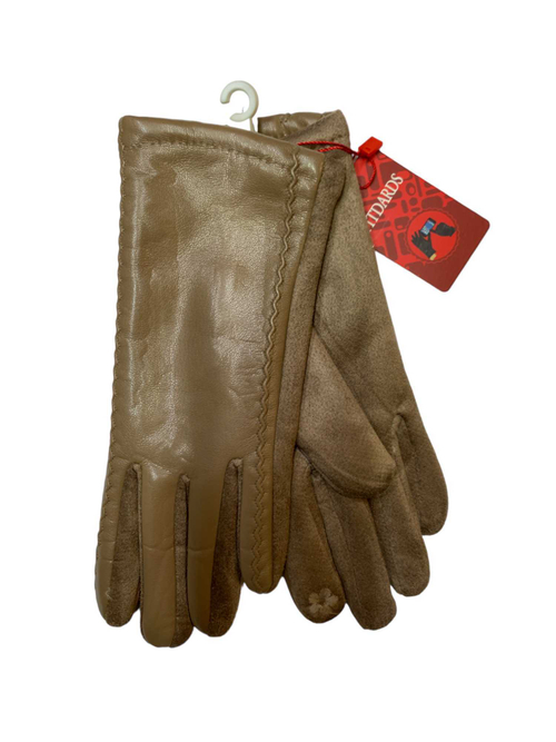 Перчатки. Женские. Материал верха: Эко кожа. Замша. Подклад: Плюш-флис. Сверху эко кожа, ладошка замша. Сенсорные. 12 шт в упаковке, разные цвета.