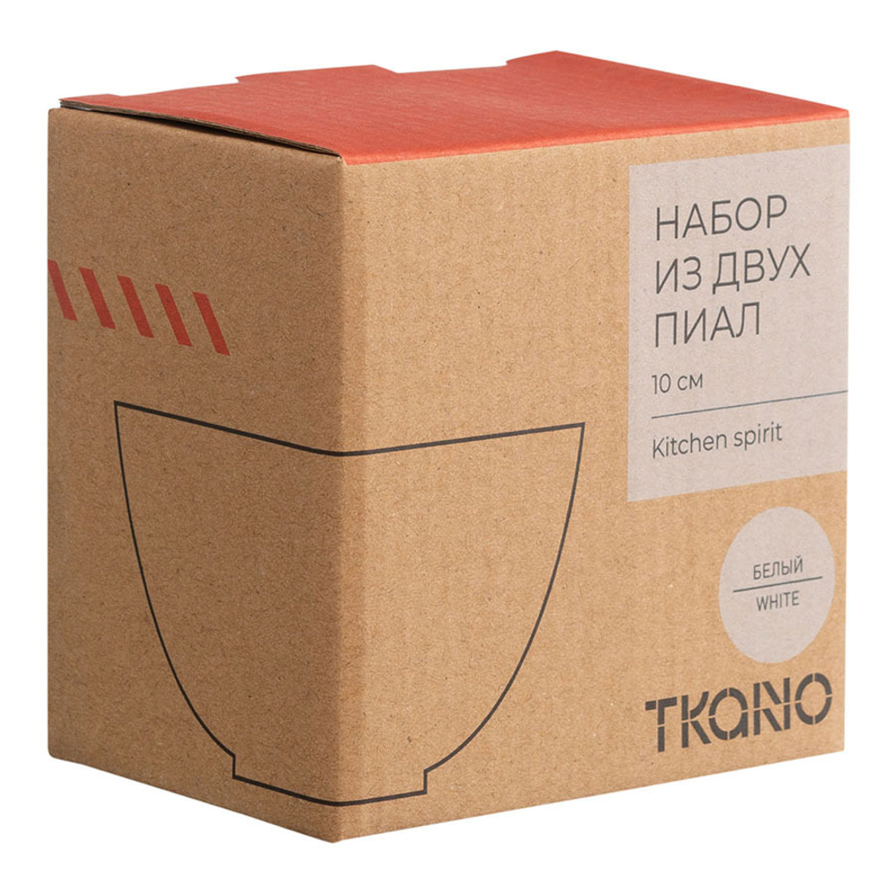 Набор пиал 10см Tkano Kitchen Spirit белый
