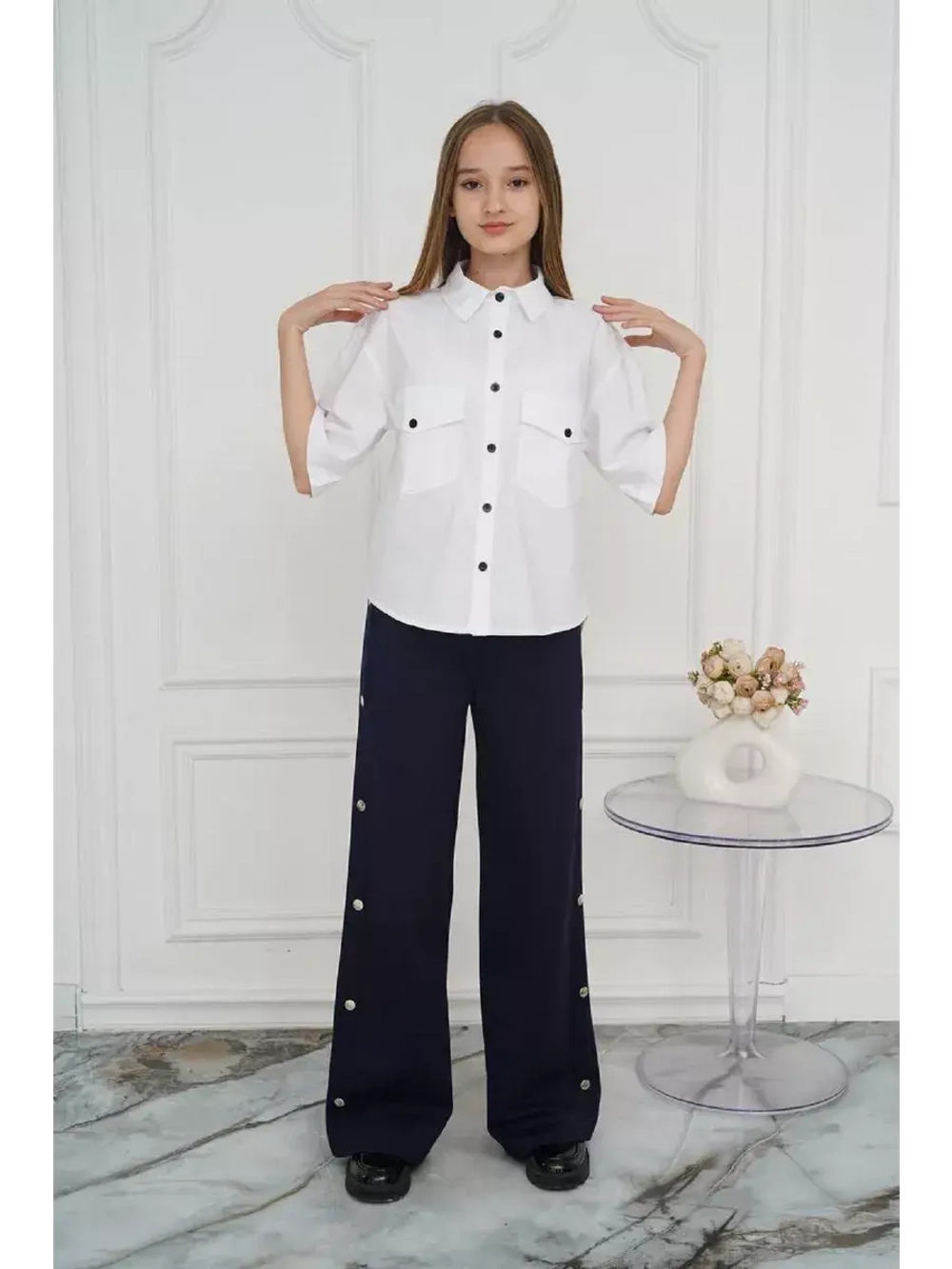 Брюки для девочки подростковые оверсайз