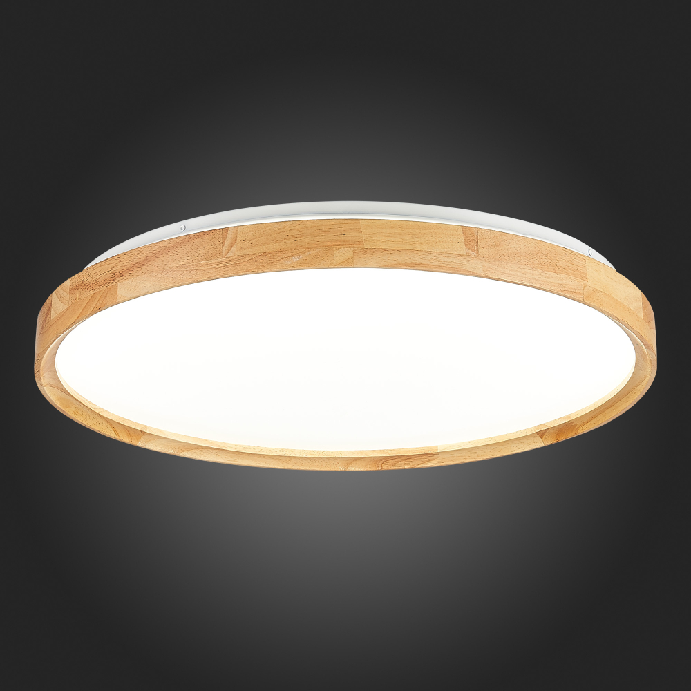 SLE201382-01 Светильник потолочный Светлое дерево/Белый LED 1*40W 3000K/4000K/6000K DELIA