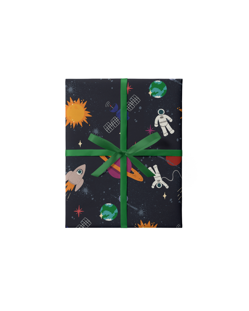 Упаковка в бумагу &quot;Space Oddity&quot;