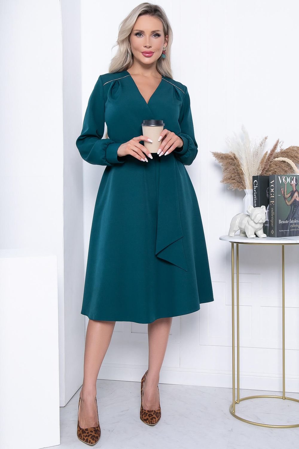 Платье "Леора" (изумруд) П7184 LT Collection (Акция)